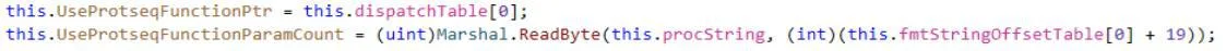 Extracting fields from RPC_SERVER_INTERFACE and its inner MIDL_SERVER_INFO structure